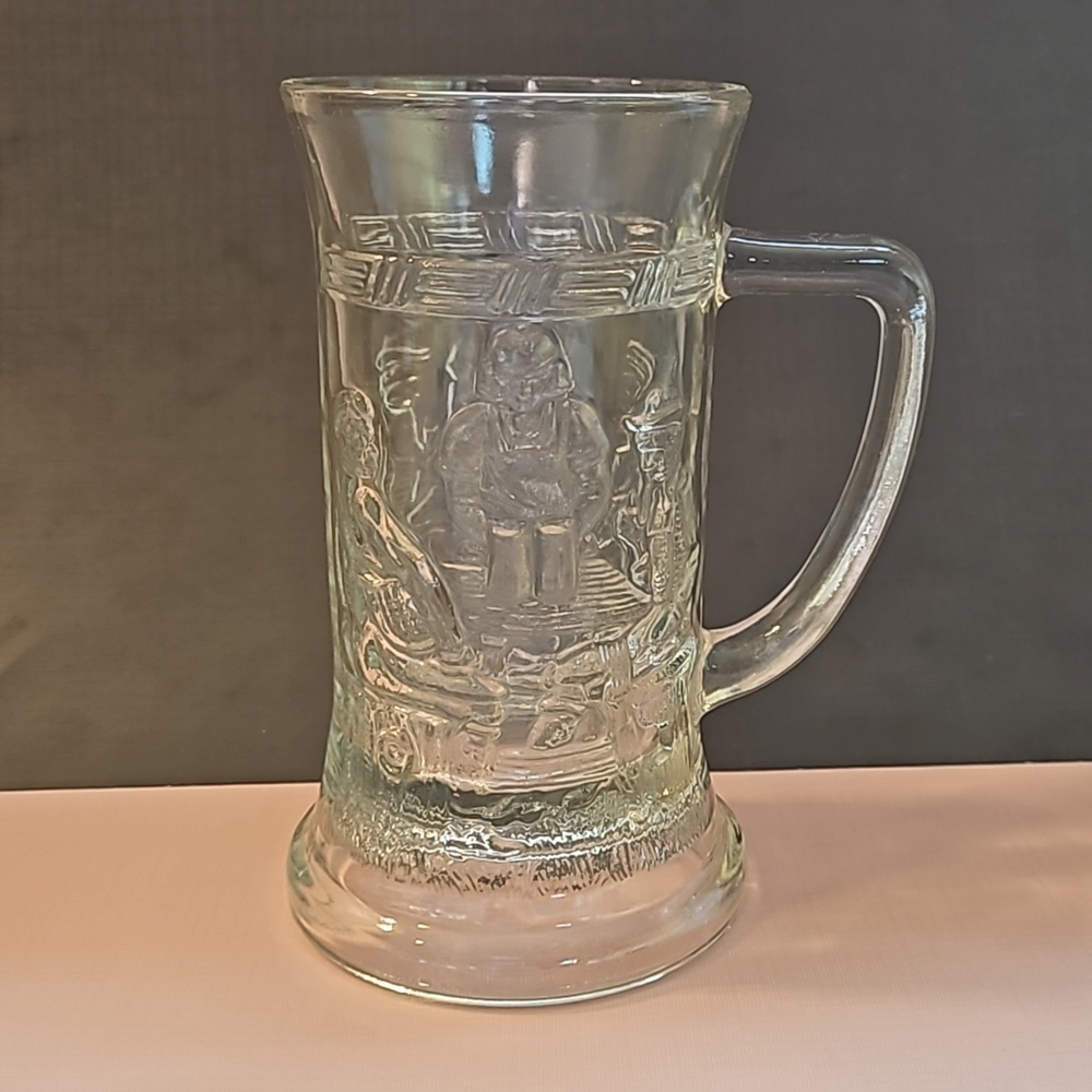 Federal Glass Clear 12 oz German Beer Stein Mug